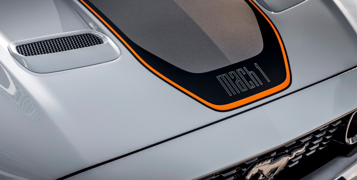 Capot Ford Mustang Mach 1 Fighter Jet Gray