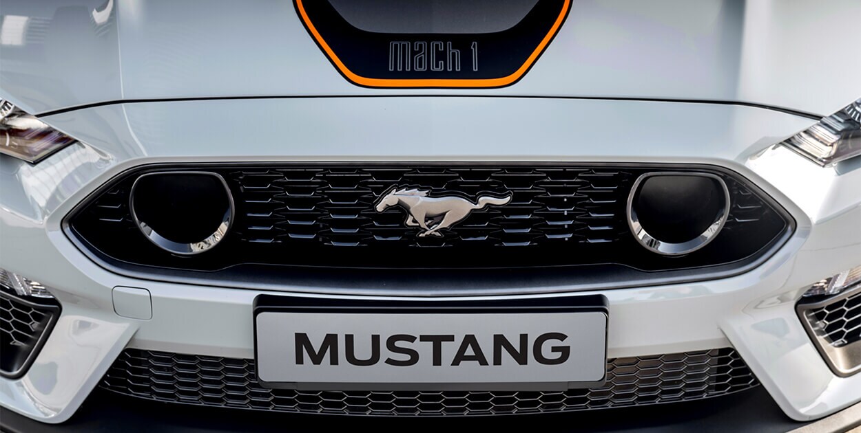 Exterior frente Ford Mustang Mach 1 Fighter Jet Gray