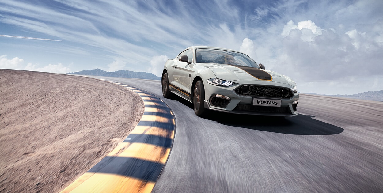 Exterior perfil Ford Mustang Mach 1 Fighter Jet Gray