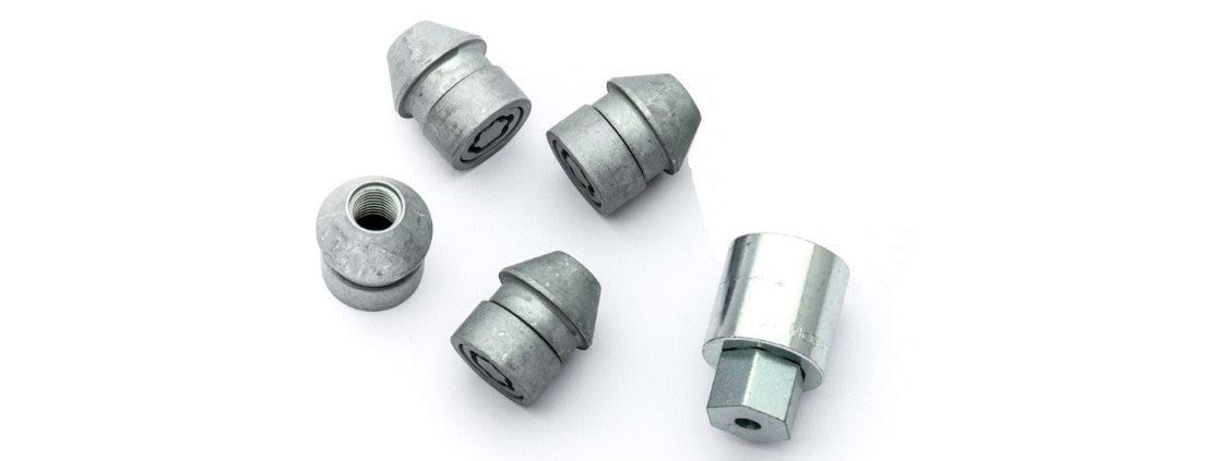 4 Tuercas de Seguridad con 1 Llave