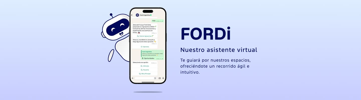 Chatea con FORDi, el asistente virtual de Ford