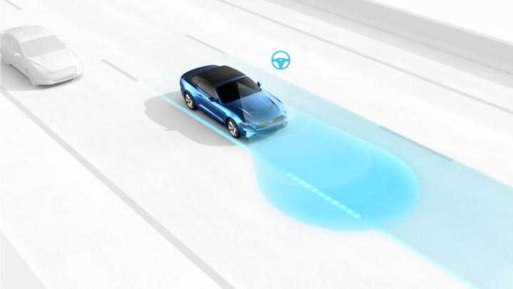 Asistente de mantenimiento de carril del nuevo Mustang GT Performance