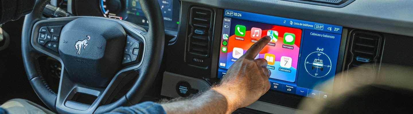 Pantalla con sistema wireless de la Bronco