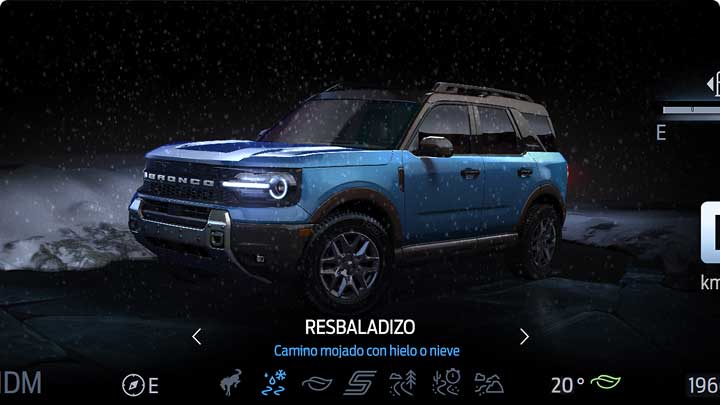 Modo de manejo Resbaladizo de la Ford Bronco Sport