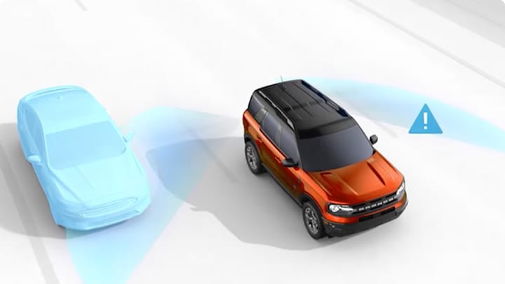 Sistema de monitoreo de punto ciego de la Ford Bronco Sport