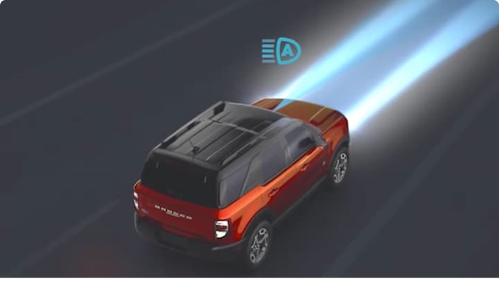 Luces delanteras altas automáticas de la Ford Bronco Sport