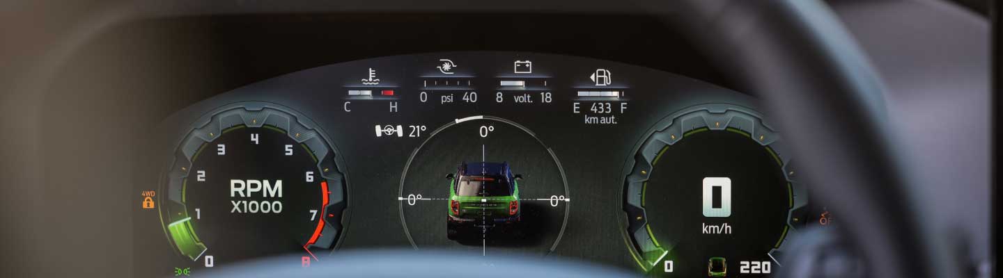 Panel de instrumentos de 12.3" de la Ford Bronco Sport