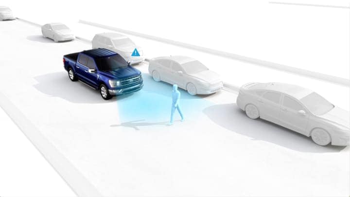 Sistema de asistencia pre colisión de la F-150 Tremor