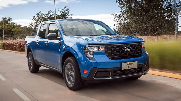 Ford Maverick con nuevo diseño en ruta