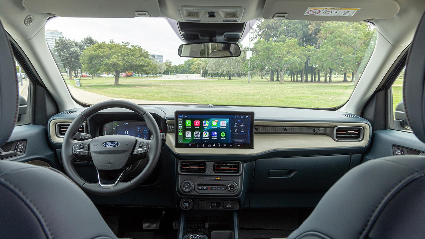 Interior de la nueva Ford Maverick