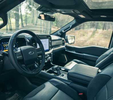 Interior de la Ford F-150 Raptor