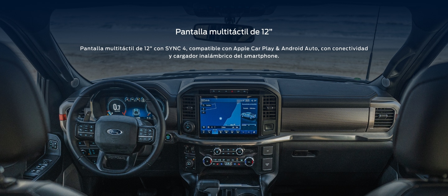 Pantalla Multitáctil de 12 pulgadas de la F-150 Raptor