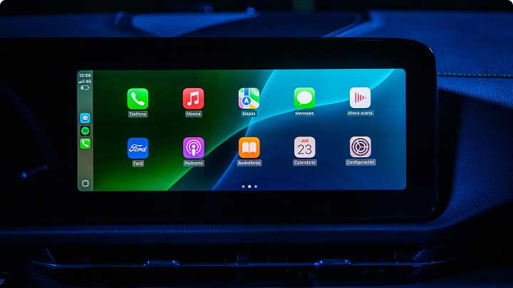 Pantalla multitáctil de 12,3"