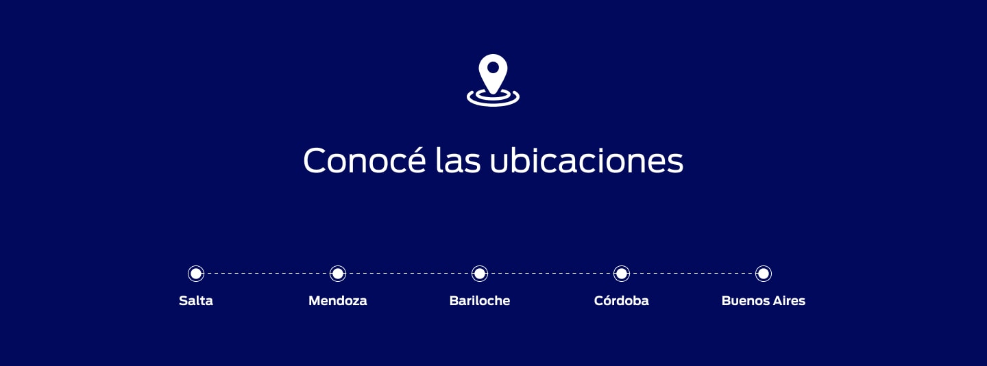 Ubicaciones de Ford Experience SUV Edition
