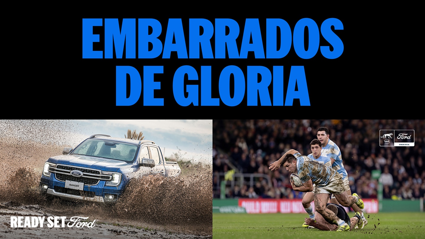  Embarrados de gloria. Ford, sponsor oficial de Los Pumas.