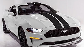 Calcomanías vinilo negro doble línea