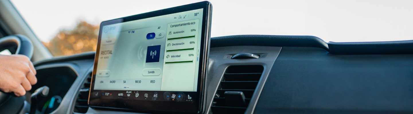 Pantalla táctil de la Ford E-Transit Van