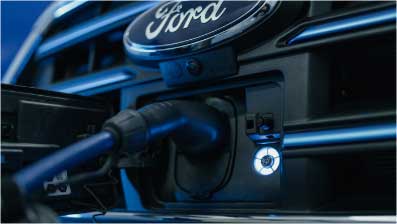 Conector de carga de batería CCS tipo 2 de la Ford E-Transit