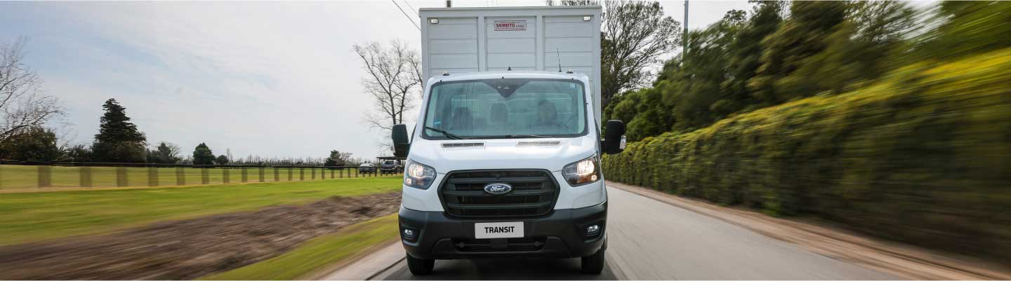 Ford Transit Chasis equipada con lo último en seguridad