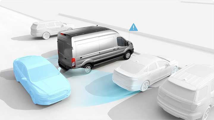 Sistema información de punto ciego de la Transit Minibus