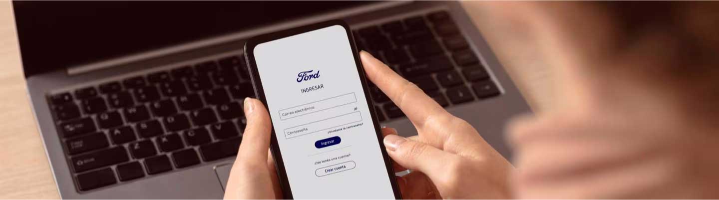 Usuario ingresando a Ford Pro Portal