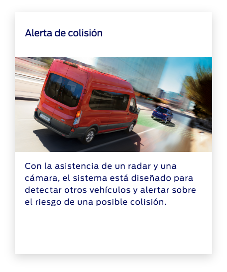 Conocé las principales características de tu próxima Ford Transit - Airbags para conductor y acompañante.