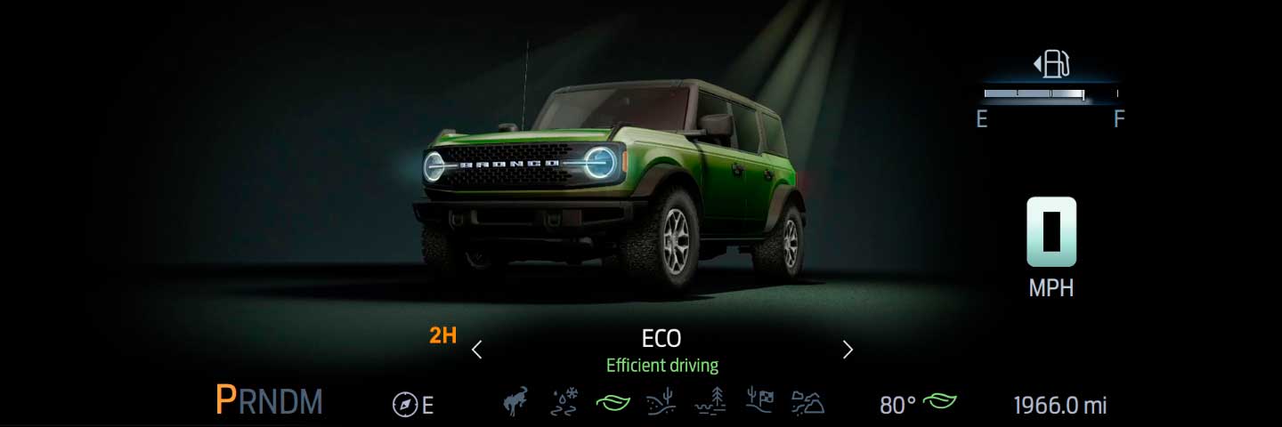 Modo Eco de la nueva Bronco