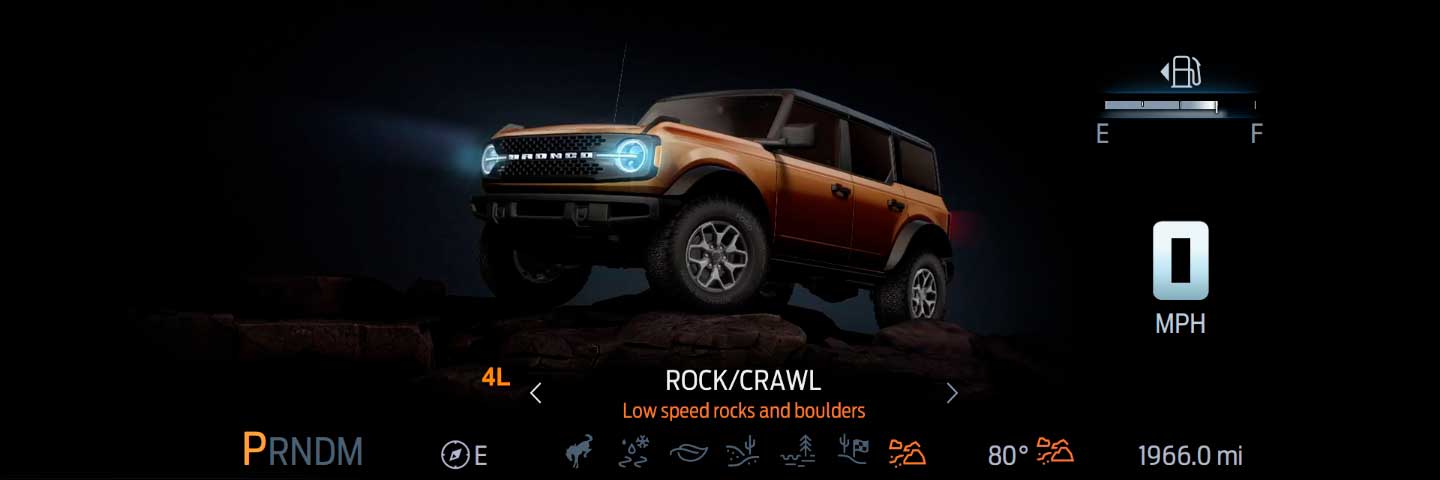 Modo Rocas de la nueva Bronco
